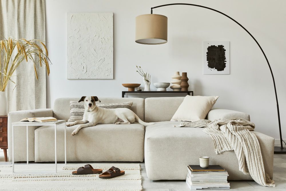 Salon styl skandynawski